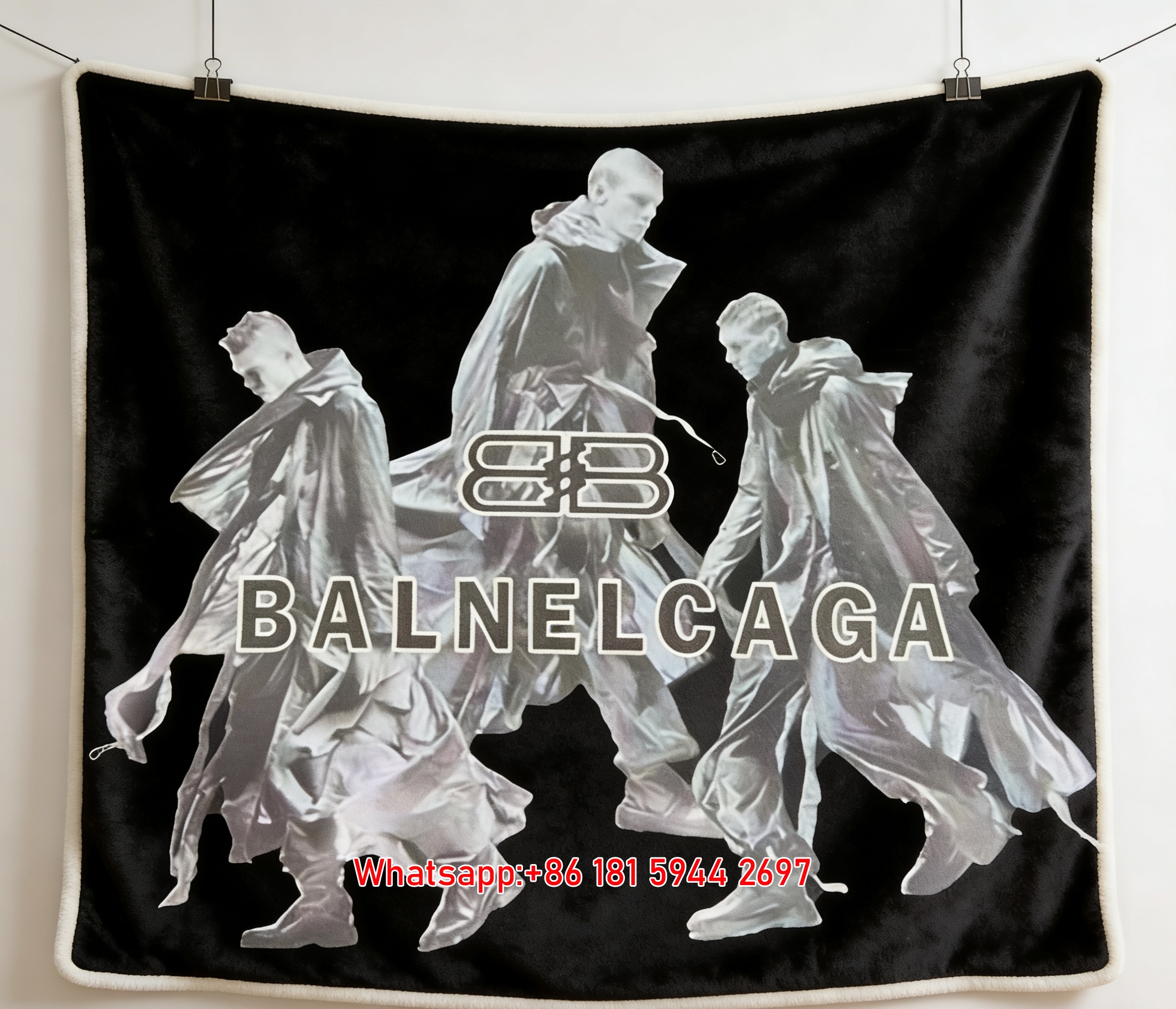 Balnelcaga Streetwear Flannel Sofa Throw Blanket BA100
